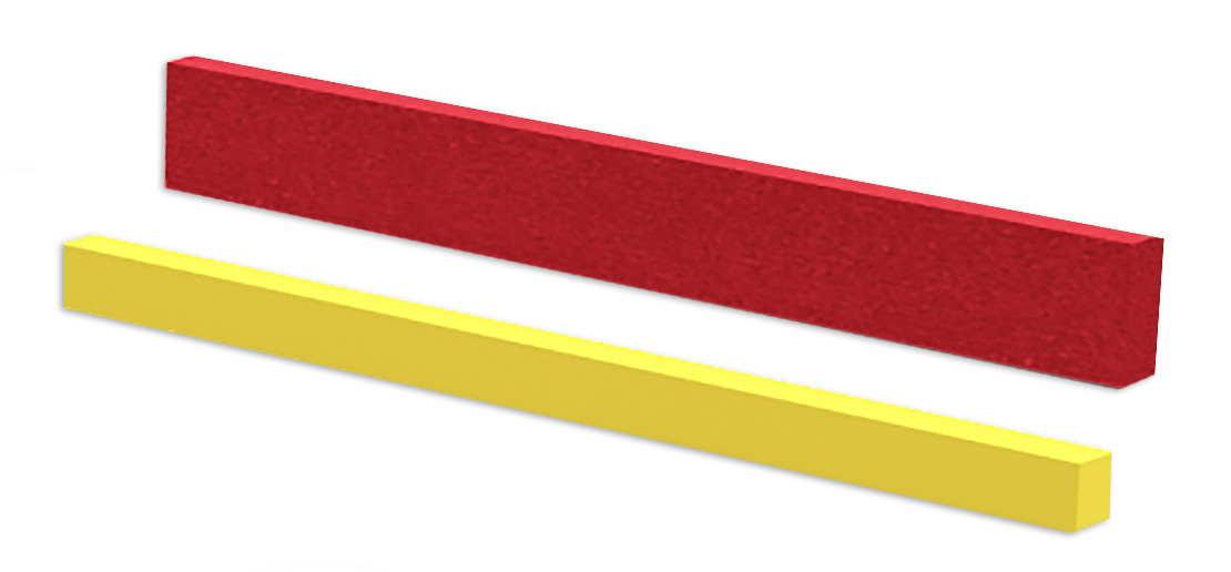 Perspective view of the V-Series, which includes a yellow NCCM<sup>®</sup> Mill Wipe and red NCCM<sup>®</sup> Wiper Bar II