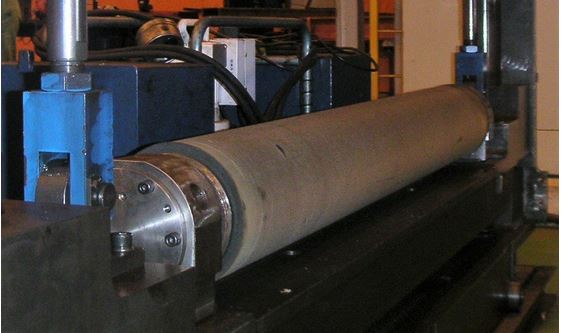 Photo of large NCCM<sup>®</sup> CX chemical roll in a machine