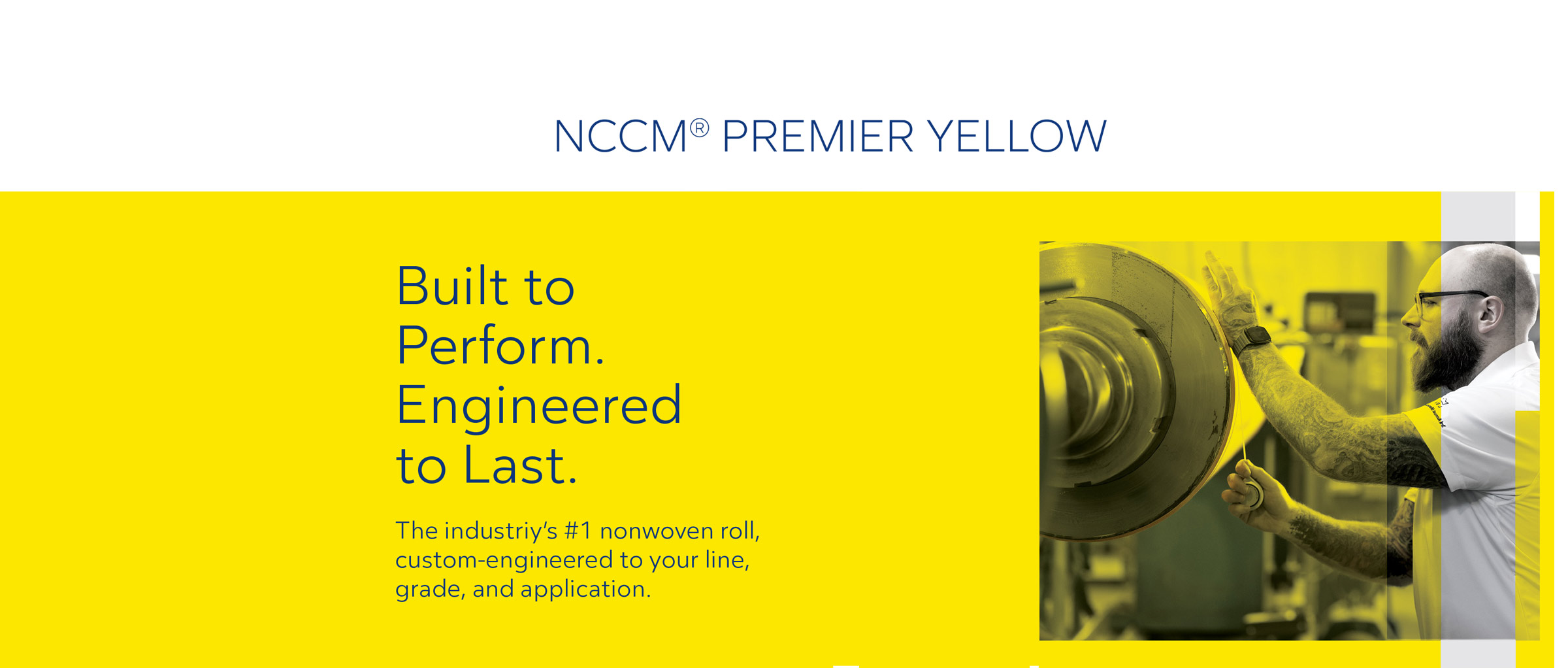 NCCM nonwoven mill rolls