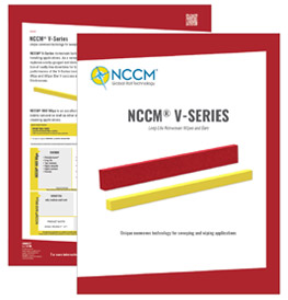 Cover and first page of the NCCM® V-Series data sheet