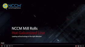 Hot Galvanized Line video introduction on dark background with light streaking through